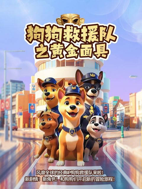 儿童剧《狗狗救援队之黄金面具》济南站 | FUN青岛